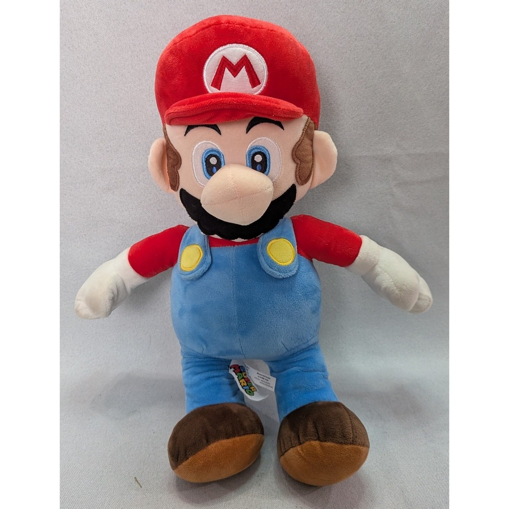 Nintendo Super Mario Plush Kids 15in Red Excellent Large Stuffed Toy Figure